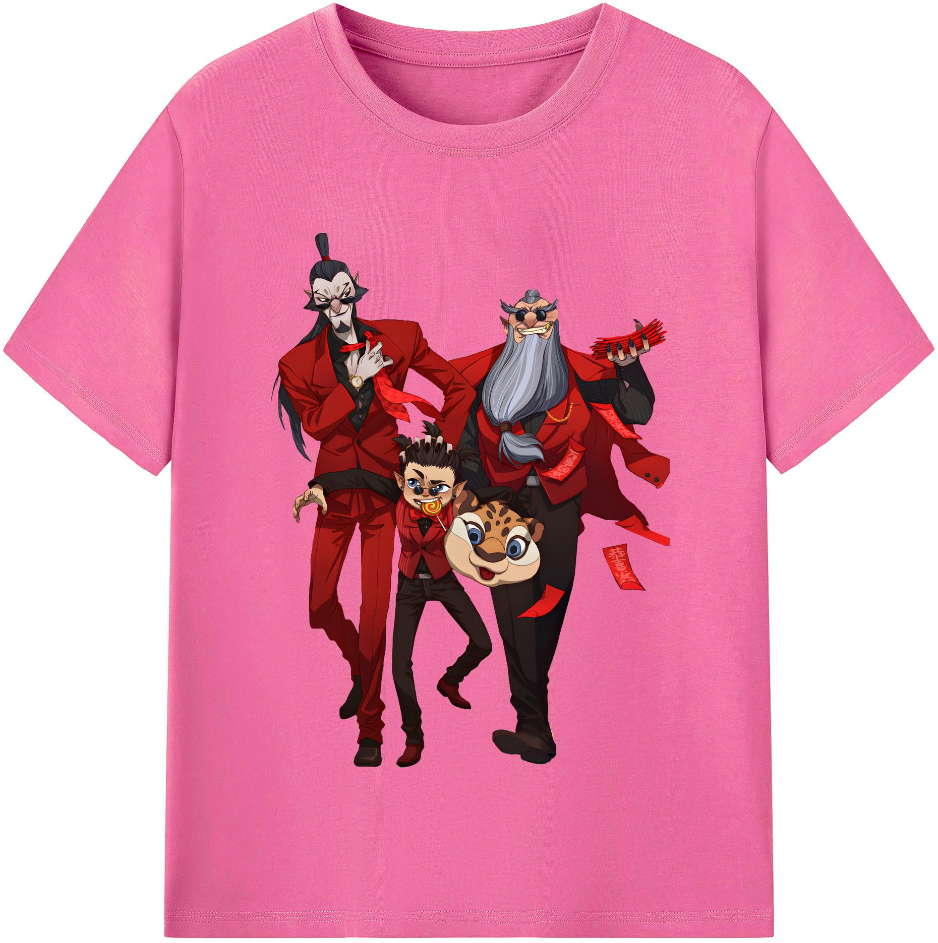 （画像用） Ne Zha 2 ナタ 魔童の大暴れ レディースカジュアルプリントTシャツ（綿100％）